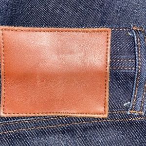 Men’s The Unbranded Brand Selvedge denim pants.